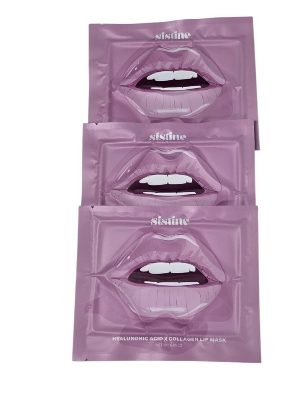 Sistine Lip Masks, 3 Pack, Hyluronic Acid x Collagen